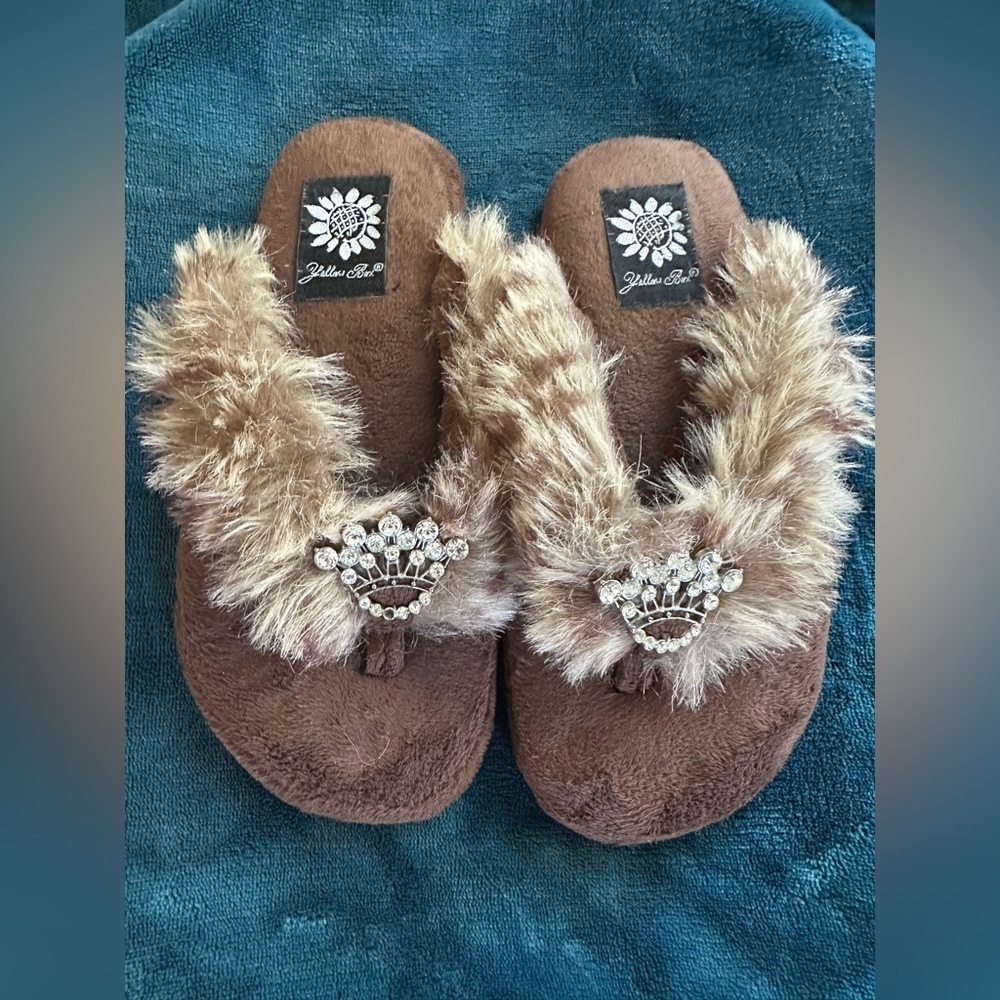Yellow box princess slippers